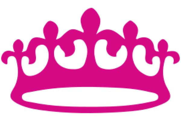 A Vibrant Pink Crown Emblem