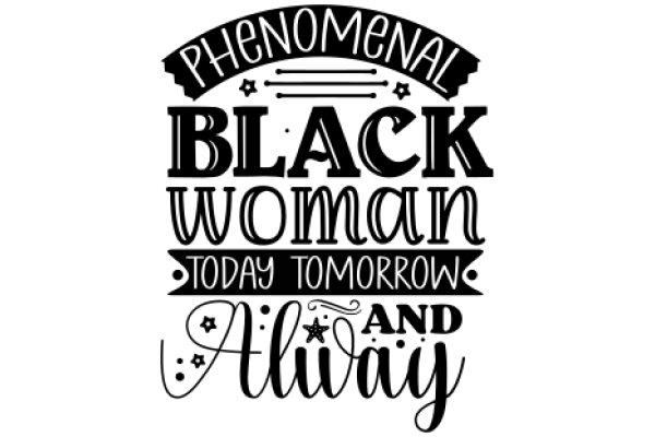 Phenomenal Black Woman: Today Tomorrow and Always