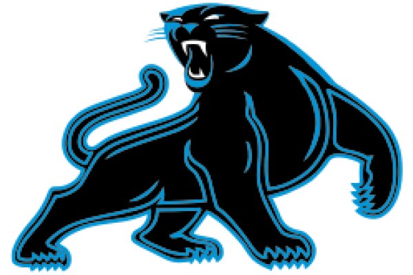 Vivid Blue Panther Logo