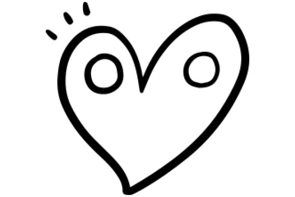 Simplistic Line Art of a Heart