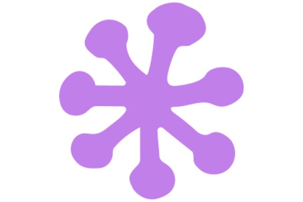 Stylized Purple Flower Symbol