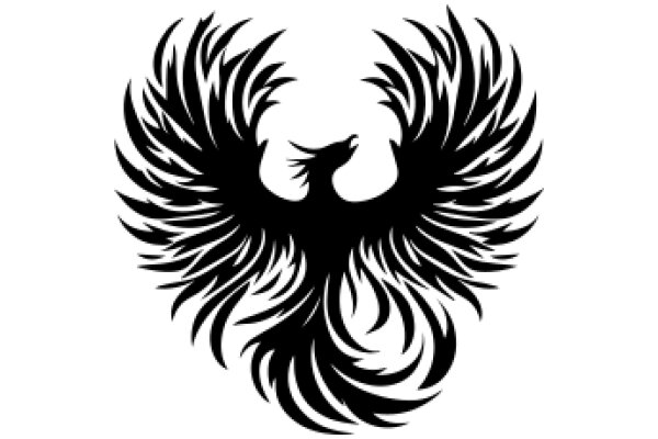 Stylized Black Eagle Design