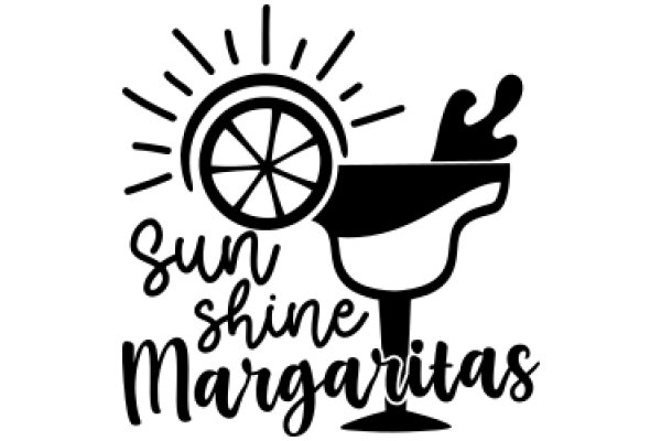 Sunshine Margaritas: A Graphic Design of a Drink and a Sun