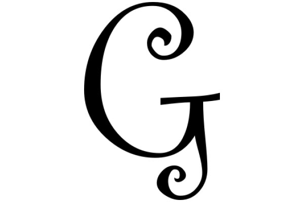 Stylized Letter 'G' with a Swirl Design