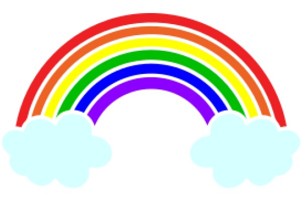 Vibrant Rainbow with Clouds: A Symbol of Hope and Diversity