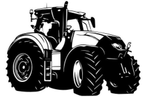 A Classic Illustration of a Farm Tractor