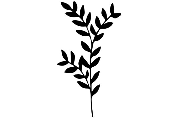 Simplistic Artwork of a Plant