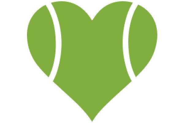 Simplistic Green Tennis Racket Logo