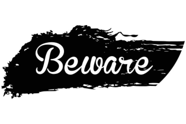 Stylized 'Beware' Text with a Distressed Background