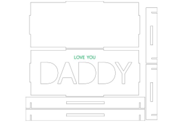 A Father's Love: A 3D Rendering of a Father's Day Card