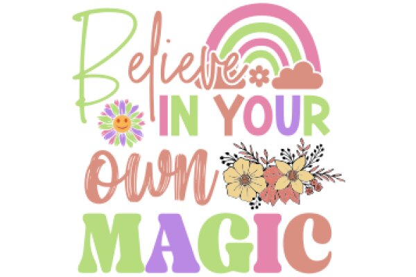 Inspirational Quote Poster: Believe in Yourself, Own Your Magic