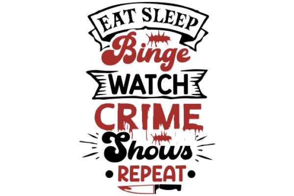 Eat, Sleep, Binge, Watch, Crime, Repeat: A Humorous Take on Modern Entertainment