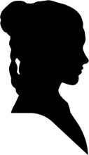 Silhouette of a Woman's Profile