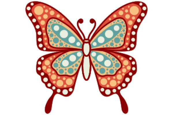 Vibrant Butterfly Illustration with a Pop of Color