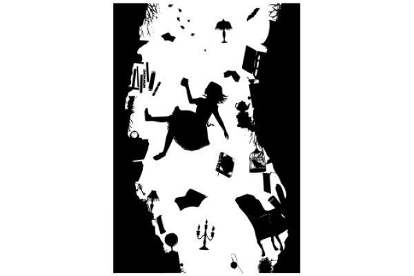 Silhouette of a Silly Scene: A Playful Artwork