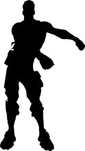 Silhouette of a Baseball Player