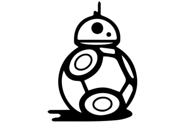 A Stylized Illustration of a Droid from Star Wars