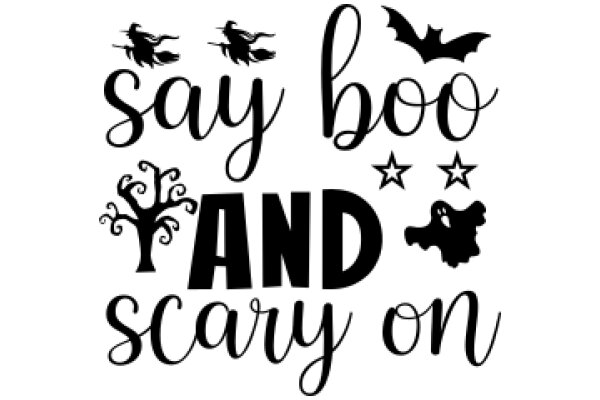 Halloween-themed greeting card with a playful twist on traditional Halloween phrases.