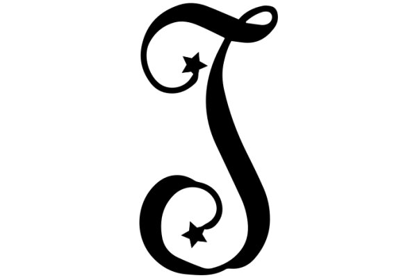 Stylized Letter 'S' with a Star Design