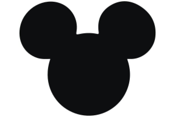 Simplistic Mickey Mouse Silhouette