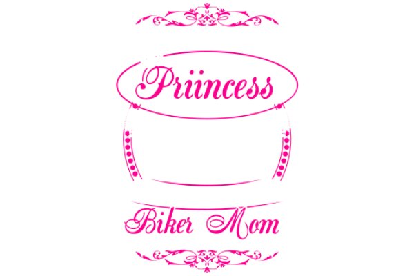 A Pink and White Logo for a Biker-Themed Business