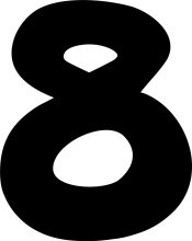 A Digital Representation of the Number Eight