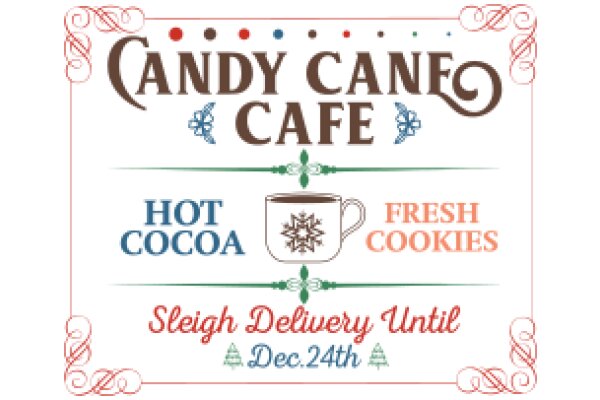 Candy Cane Cafe: A Festive Holiday Advertisement