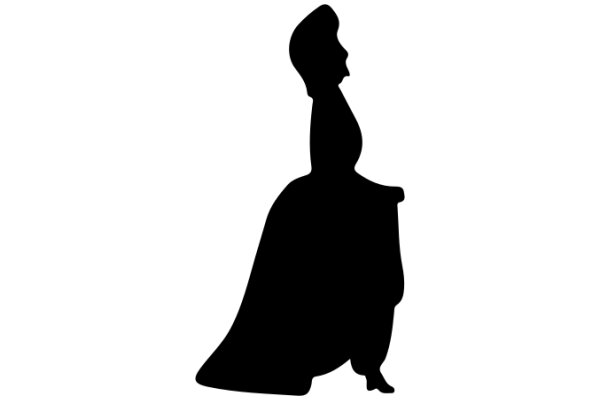 Silhouette of a Woman in a Dress