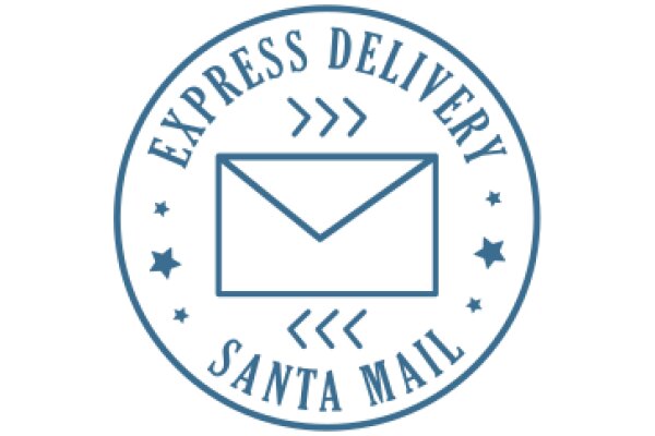 Express Delivery Santa Mail Logo