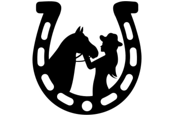 A Silhouette of a Cowboy and His Horse