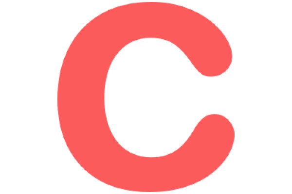 A Red Letter 'C' on a White Background