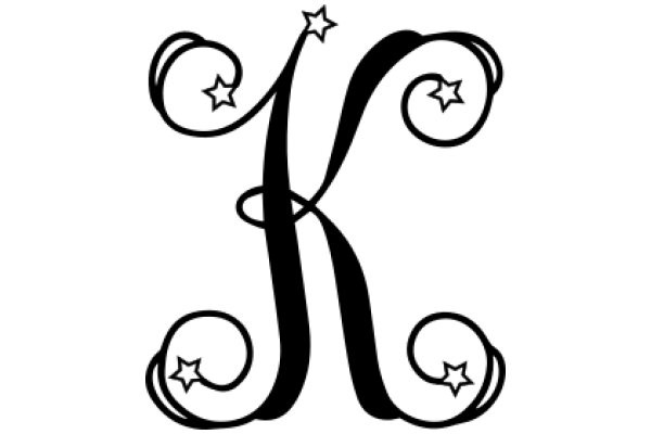 Stylized Monogram with Star Motif