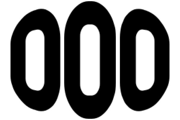 Digital Art: A Stylized Representation of the Number 000