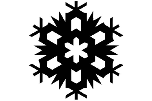 Stylized Snowflake Design in