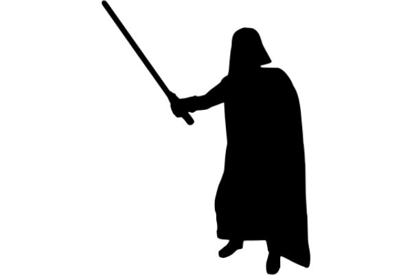 A Silhouette of Darth Vader, the Iconic Star Wars Villain