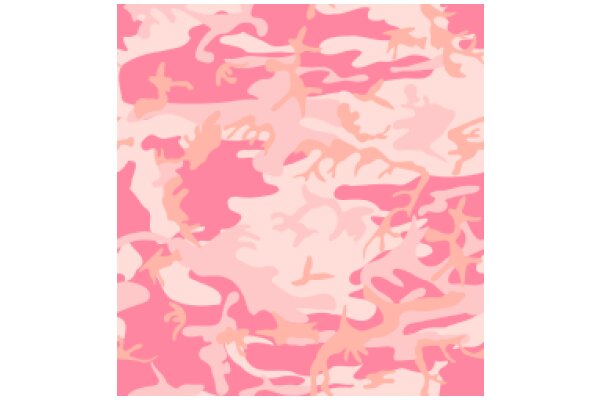 Abstract Camouflage Pattern with Pink and Beige Tones